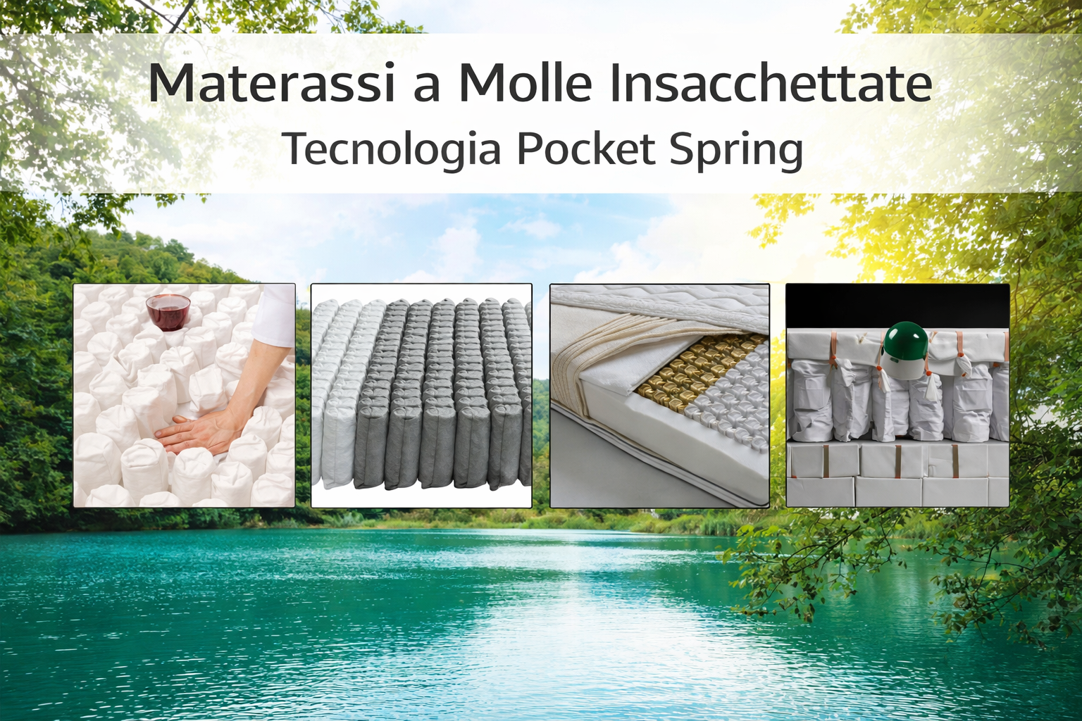 Materasso Matrimoniale Carbon a Molle Insacchettate